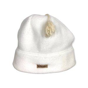 Smiley Faux Fleece Beanie